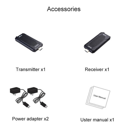Measy FHD656 Nano 1080P HDMI 1.4 HD Wireless Audio Video Double Mini Transmitter Receiver Extender Transmission System, Transmission Distance: 100m,, US Plug, EU Plug, AU Plug, UK Plug
