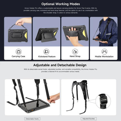 Ulefone 4 in 1 Multi-purpose Tablet Carry Case, For Ulefone Armor Pad 4 Series, For Ulefone Armor Pad 3 Pro, For Ulefone Armor Pad 2
