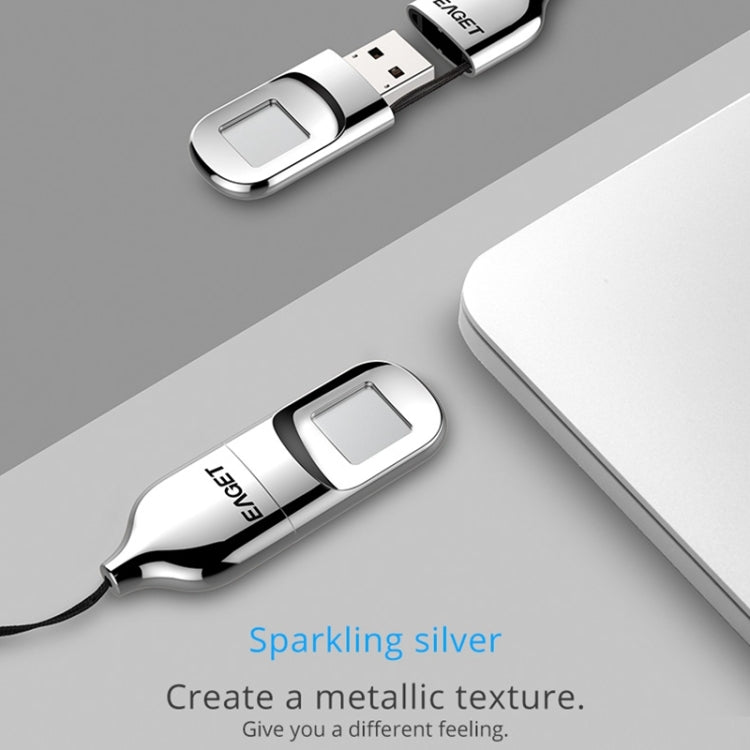 USB 2.0 Interface Metal Flash U Disk with Fingerprint Identification, FU5 64G