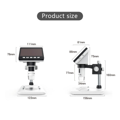 0-40mm 1080P 4.3 inch LCD Screen Mobile Phone Repair Industry HD Electron Didital Microscope
