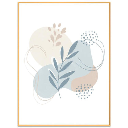 Fresh Leaves Decorative Painting with Aluminum Alloy Frame Print On Your Demand, 15x20cm, 20x20cm, 30x30cm, 40x40cm, 50x50cm, 60x60cm, 70x70cm, 80x80cm, 90x90cm