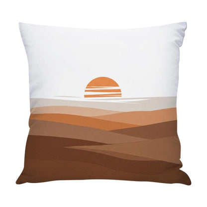 Sunset Printed Sofa Pillow Case No Core Print On Your Demand, 50x50cm, 60x60cm
