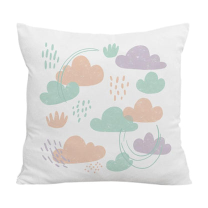 Clouds Printed Sofa Pillow With Core Print On Your Demand, 35x35cm, 40x40cm, 45x45cm
