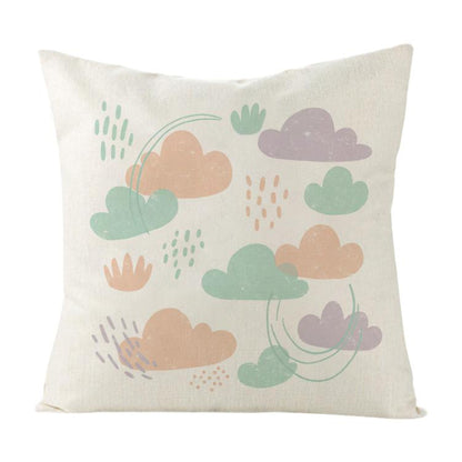 Clouds Printed Sofa Pillow With Core Print On Your Demand, 50x50cm, 60x60cm