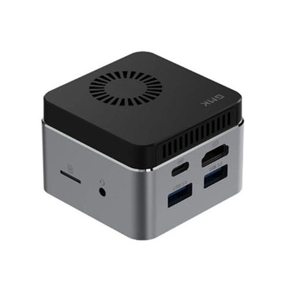 GMK NucBox Windows 10 System Mini PC, Intel Celeron J4125 Quad Core 64bit 14nm 2GHz-2.7GHz, Support WiFi & Bluetooth & RJ45,, 8GB+128GB,EU Plug