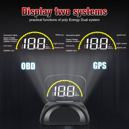 C700S OBD2 + GPS Mode Car HUD Head-up Display Fault Alarm, C700S