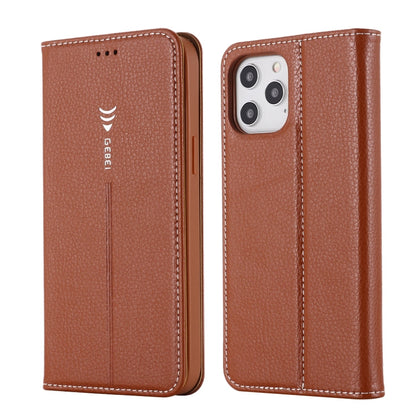 GEBEI PU+TPU Horizontal Flip Protective Case with Holder & Card Slots, For iPhone 12 / 12 Pro, For iPhone 12 Pro Max