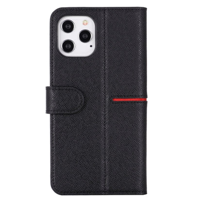 GEBEI Top-grain Leather Horizontal Flip Protective Case with Holder & Card Slots & Wallet & Photo Frame, For iPhone 12 / 12 Pro, For iPhone 12 Pro Max