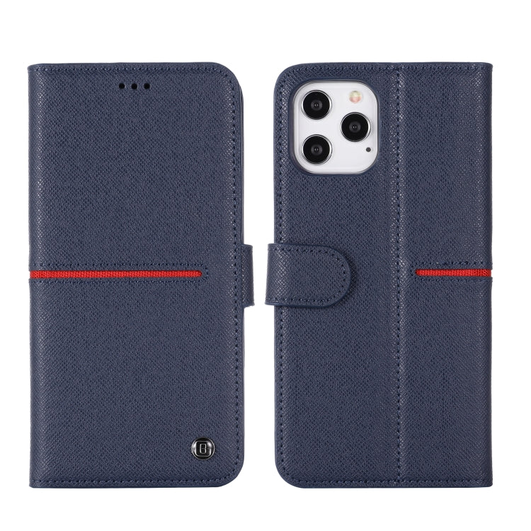 GEBEI Top-grain Leather Horizontal Flip Protective Case with Holder & Card Slots & Wallet & Photo Frame, For iPhone 12 / 12 Pro, For iPhone 12 Pro Max