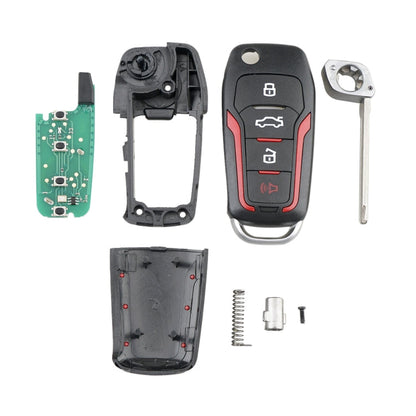 Car Key CWTWB1U345 63 Chip Single Frequency 315 Frequency for Ford 4-button Folding, For Ford