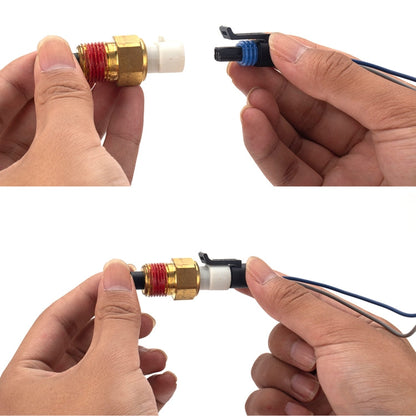 Car Intake Air Temperature Sensor + Wiring Harness 25036751 for Chevrolet / GM, A3723