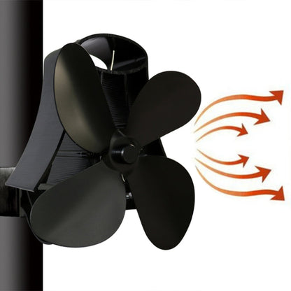 YL-105 4-Blade Aluminum Heat Powered Fireplace Stove Fan, YL-105 (Silver), YL-105(White), YL-105 (Black), YL-105 (Bronze), YL-105 (Grey), YL-105 (Gold), YL-105 (Rose Red)