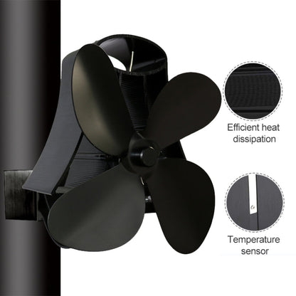 YL-105 4-Blade Aluminum Heat Powered Fireplace Stove Fan, YL-105 (Silver), YL-105(White), YL-105 (Black), YL-105 (Bronze), YL-105 (Grey), YL-105 (Gold), YL-105 (Rose Red)