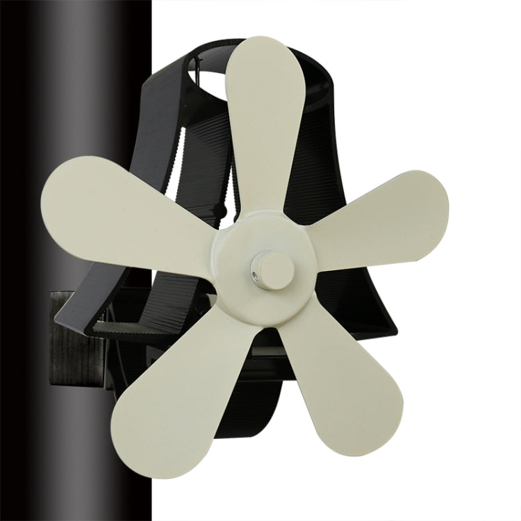 YL-106 5-Blade High Temperature Aluminum Heat Powered Fireplace Stove Fan, YL-106 (White), YL-106 (Black), YL-106 (Bronze), YL-106 (Grey), YL-106 (Gold), YL-106 (Rose Red), YL-106 (Silver)