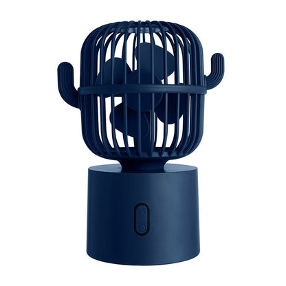 F6 Cactus Portable Mini Fan USB Shaking Head Handheld Desk Electric Fan