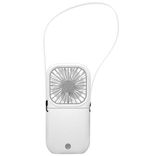 F20 Electroplating Handheld Fan Portable Desktop Folding Mute USB Hanging Neck Fan, F20 (Blue), F20 (White), F20 (Pink), F20 (Green)