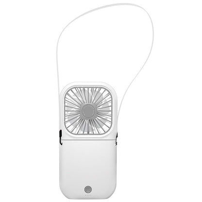 F20 Electroplating Handheld Fan Portable Desktop Folding Mute USB Hanging Neck Fan, F20 (Blue), F20 (White), F20 (Pink), F20 (Green)