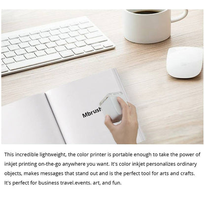 MBrush01 1200 DPI Mini Portable Colorful Printer
