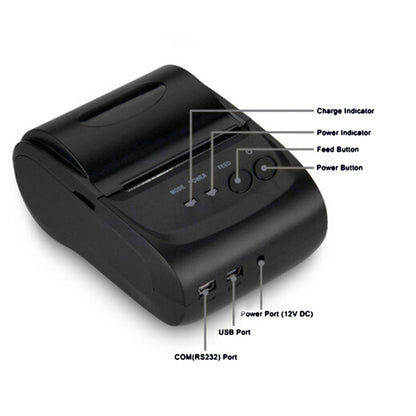 POS-5802 Thermal Line Bluetooth Receipt Printer(Black), POS-5802