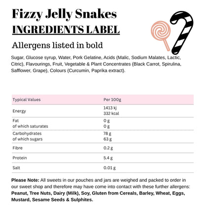 Fizzy Jelly Snakes