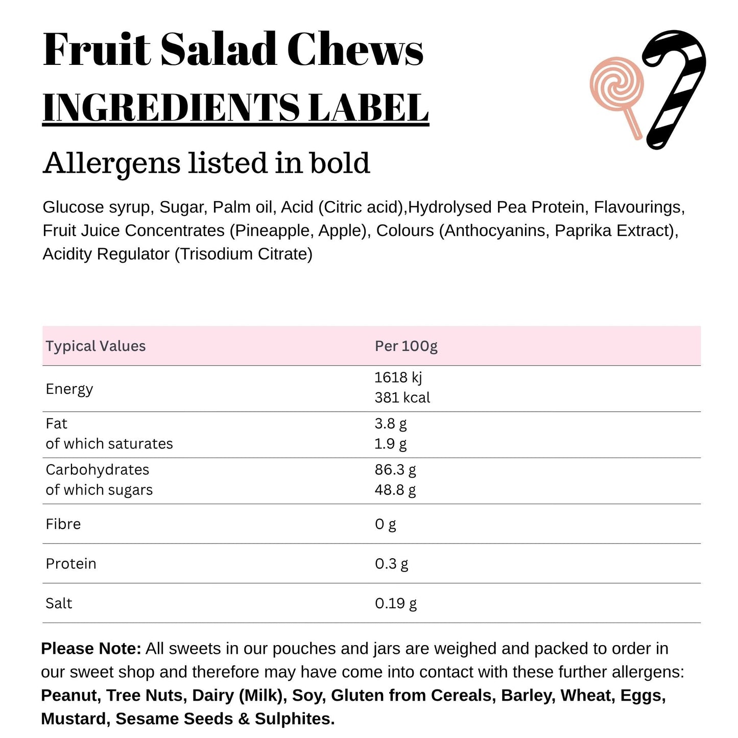 Fruit Salad Chews