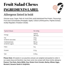 Fruit Salad Chews