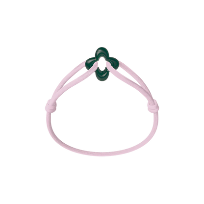 Green Clover Cord Bracelet