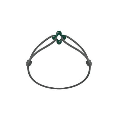 Mini Green Clover Cord Bracelet