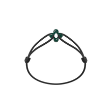 Mini Green Clover Cord Bracelet