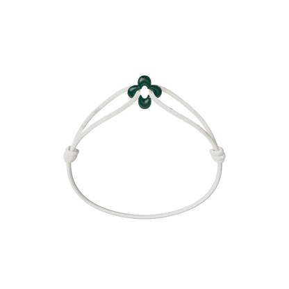 Mini Green Clover Cord Bracelet