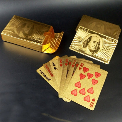 Creative Frosted  Back Texture Plastic From Vegas to Macau Playing Cards Texas Poker Novelty Collection Gift, Golden Dollar Paper Box, Golden 500 Euro Paper Box, Silver Tattice Paper Box, Mosaic Gold Dollar Paper Box, Golden Dragon and Phoenix Paper Bo...