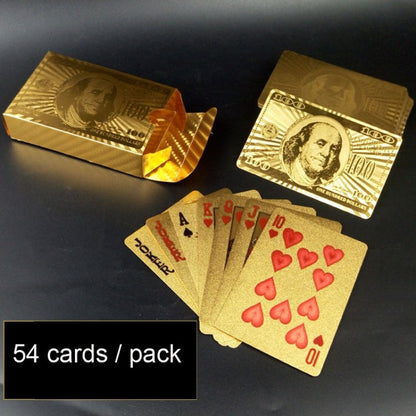 Creative Frosted  Back Texture Plastic From Vegas to Macau Playing Cards Texas Poker Novelty Collection Gift, Golden Dollar Paper Box, Golden 500 Euro Paper Box, Silver Tattice Paper Box, Mosaic Gold Dollar Paper Box, Golden Dragon and Phoenix Paper Bo...