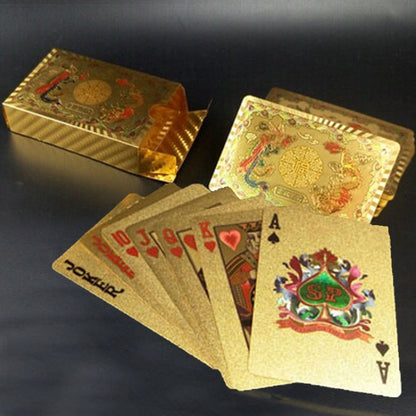 Creative Frosted  Back Texture Plastic From Vegas to Macau Playing Cards Texas Poker Novelty Collection Gift, Golden Dollar Paper Box, Golden 500 Euro Paper Box, Silver Tattice Paper Box, Mosaic Gold Dollar Paper Box, Golden Dragon and Phoenix Paper Bo...