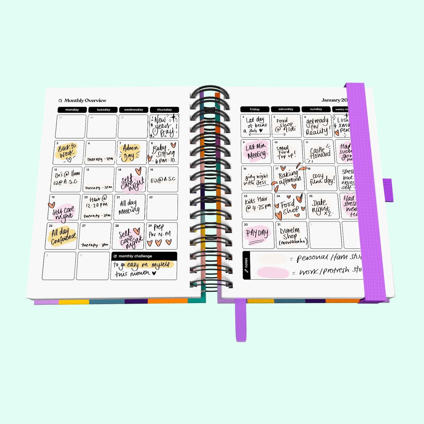 Daily 2026 Spiral Journal