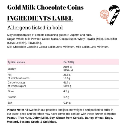 Gold Milk Chocolate Coins