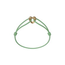 Golden Heart Cord Bracelet