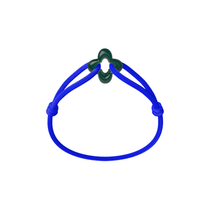 Green Clover Cord Bracelet