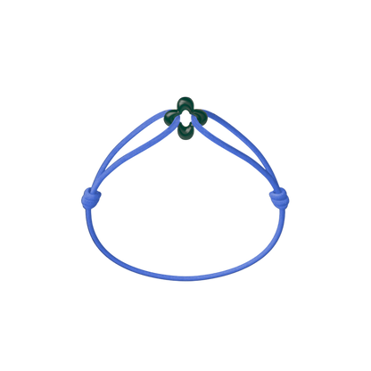 Mini Green Clover Cord Bracelet