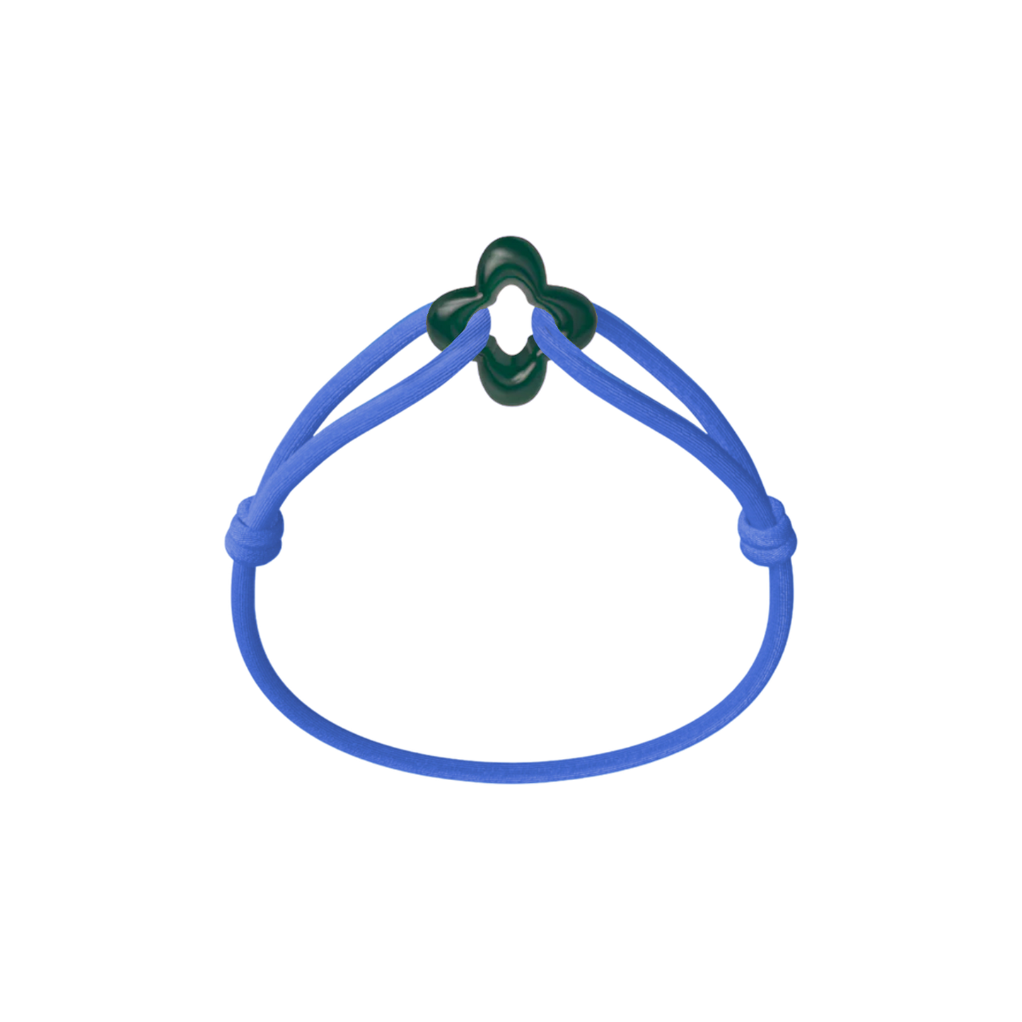 Green Clover Cord Bracelet