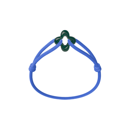 Green Clover Cord Bracelet