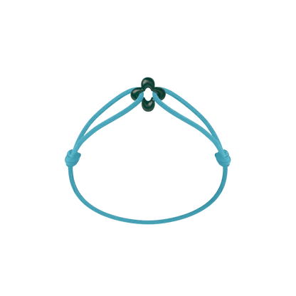 Mini Green Clover Cord Bracelet