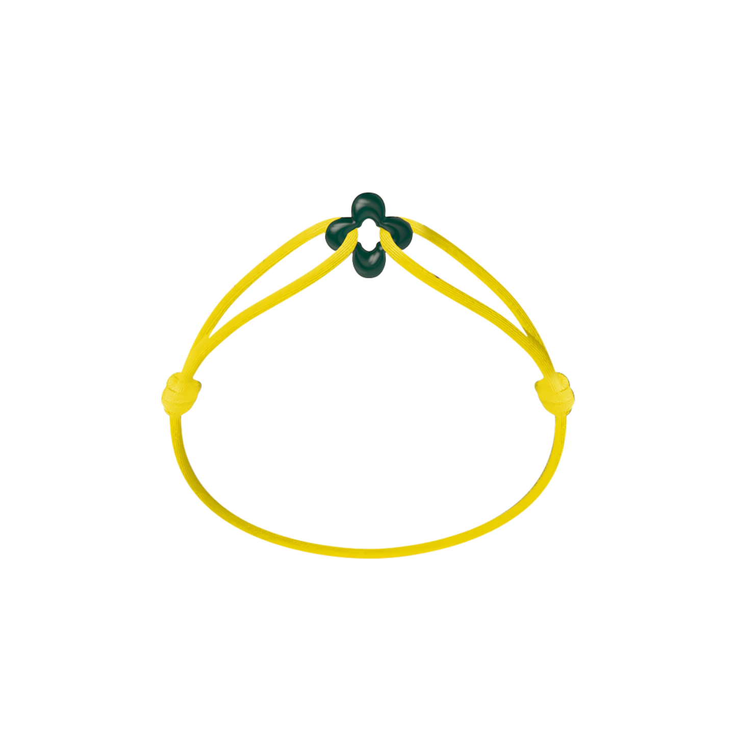 Mini Green Clover Cord Bracelet
