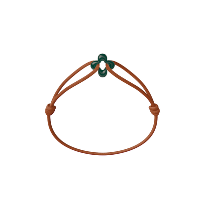 Mini Green Clover Cord Bracelet