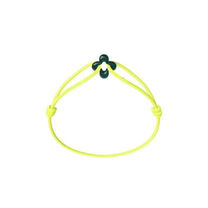 Mini Green Clover Cord Bracelet