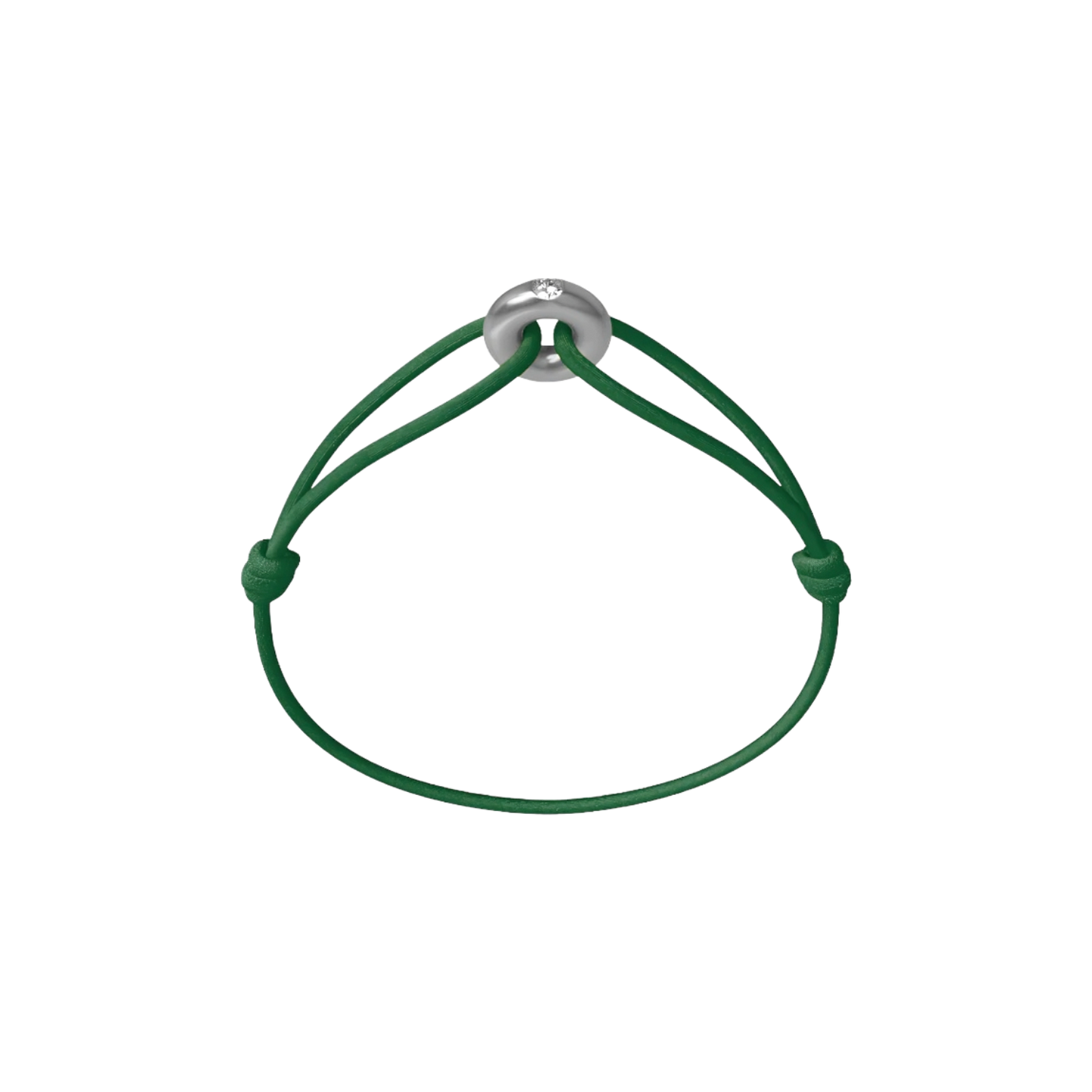 Mini Silver Soho Diamond Cord Bracelet