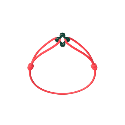 Mini Green Clover Cord Bracelet