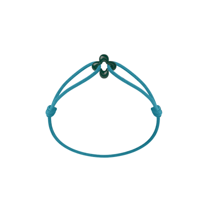 Mini Green Clover Cord Bracelet