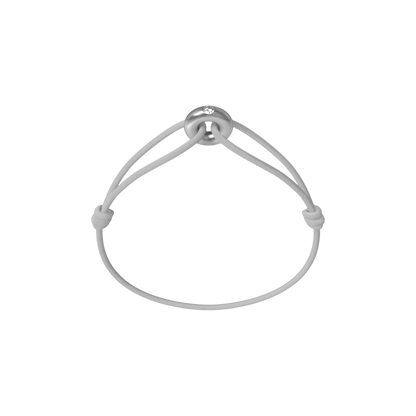 Mini Silver Soho Diamond Cord Bracelet