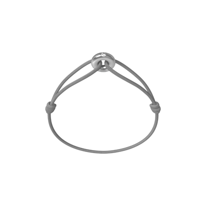 Mini Silver Soho Diamond Cord Bracelet