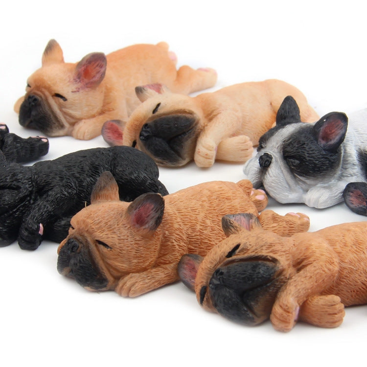 Home Decoration Lovely Rrunk on Sleep French Bulldog 3D Fridge Paste, NO Magnetic, French Bulldog  NO Magnetic
